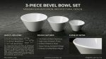 3 PC bevel bowl set - Image 2