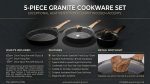 5 Piece granite cookware set - Image 2