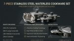 7 PC Stainless steel waterless cookware - Image 2