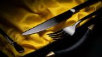 24 Piece stainless steel cutlery black - Image 3