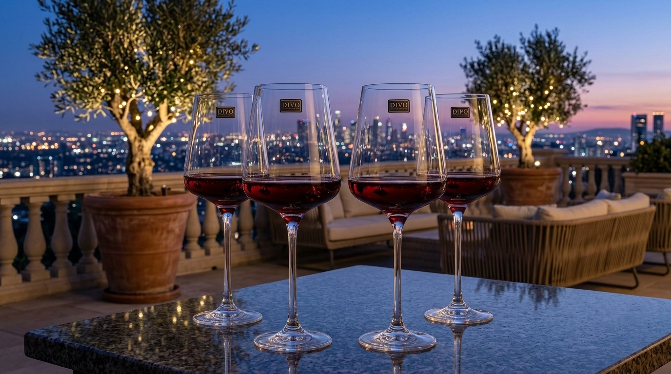 Four_wine_glasses_202603301344 Crystal red wine glasses (Set of 4) - Image 1