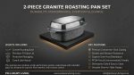 2 PC granite roasting pan - Image 3