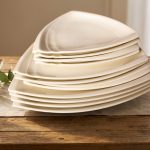 12 Piece triangular dinner set