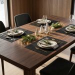 4-Piece Woven Geometric Placemat Set