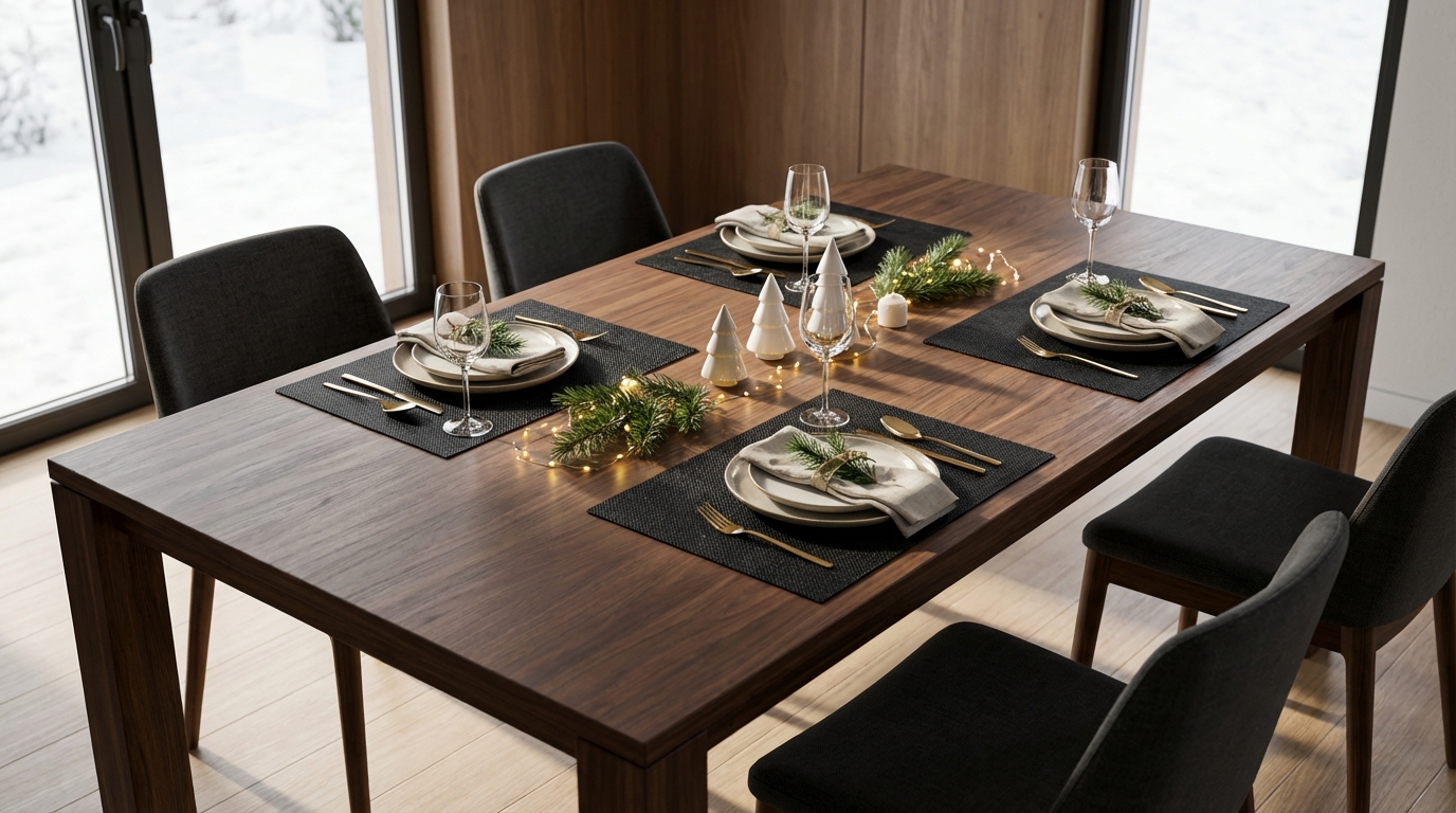 Use_the_provided_202602161955 4-Piece Woven Geometric Placemat Set - Image 1