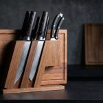Damascus steel knife set