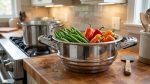 Stainless Steel Waterless Cooking Strainer - 20cm x 9.5cm