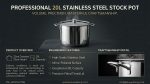 20L Stainless Steel Jumbo Pot - 32cm - Image 2