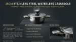 1.6L Stainless Steel Waterless Casserole pot - 16cm - Image 2